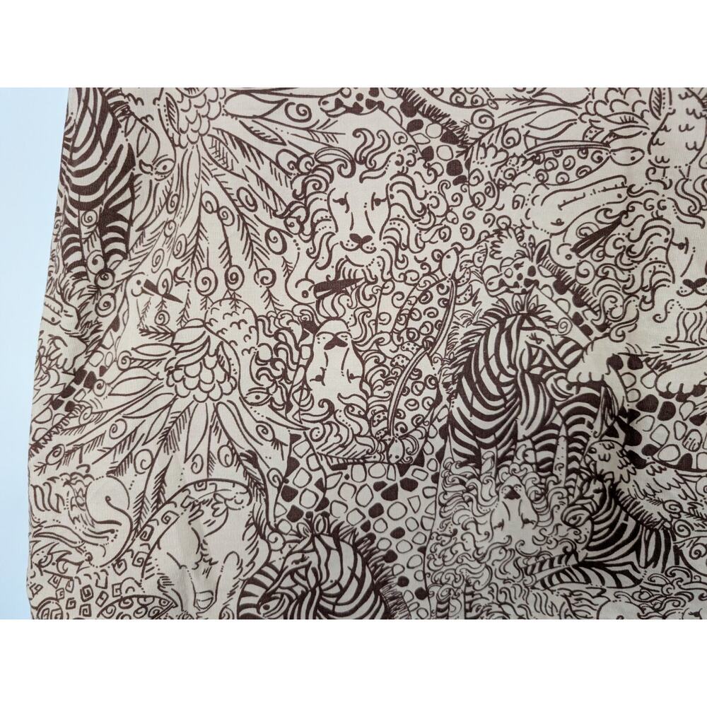 Lilly Pulitzer Wrap Skirt Tan Corduroy The In Crowd Animal Print Women's Size 4 - Picture 4 of 7